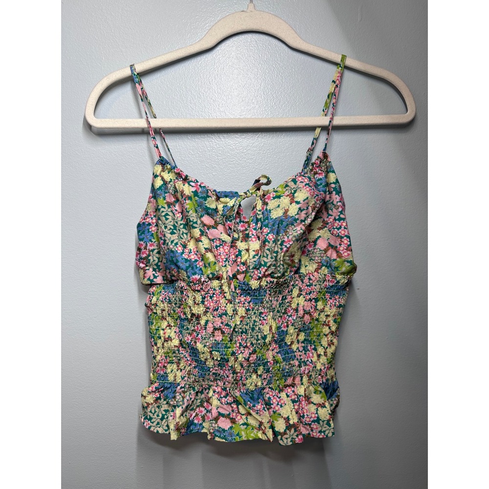 Suite 2939 Women Floral Smocked Peplum Cami Top PW1002562 Multi Color Small